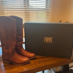 Frye Brown Leather Tall Boots
